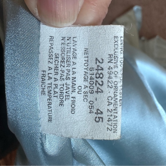 Vintage Jessica McClintock Pale Blue Strapless Gown Prom - Picture 11 of 16